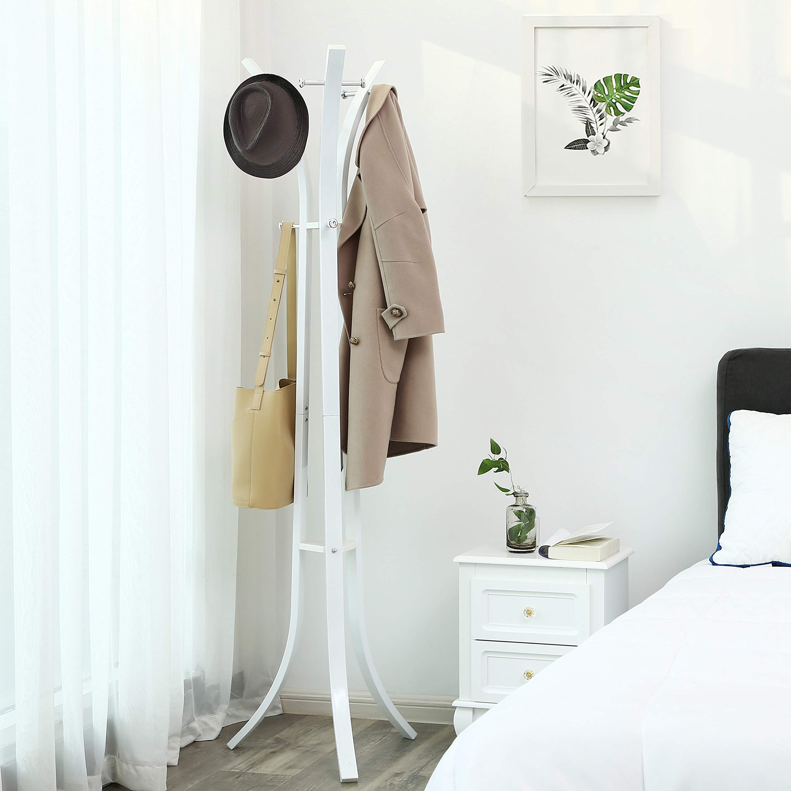 songmics-garderobenst-nder-rcr01w-metall-176-cm-wei-mit-9-haken-bis-60-kg image 4