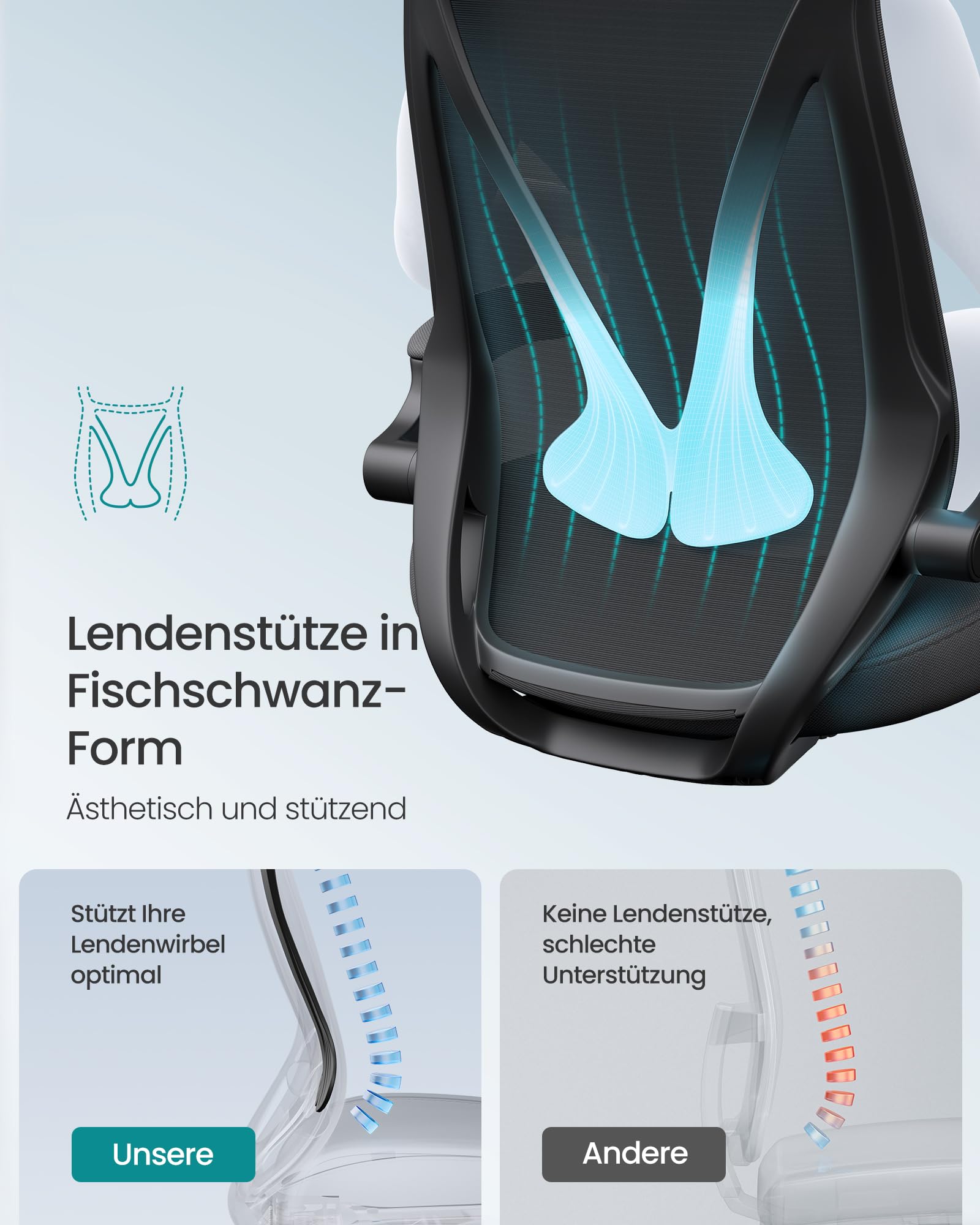 songmics-b-rostuhl-obn088b01-ergonomischer-drehstuhl-tintenschwarz-bis-150-kg image 4