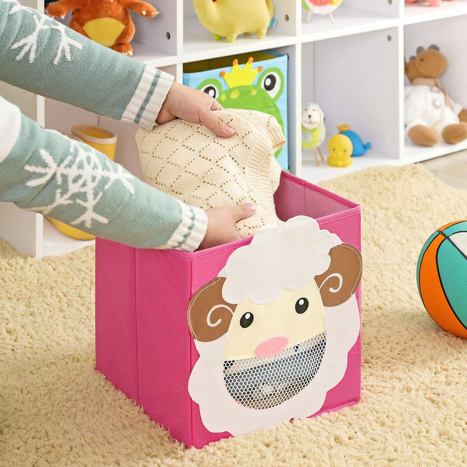 songmics-aufbewahrungsboxen-kinder-3er-set-27x27x27-cm-tiermotive-rfb01pg image 7
