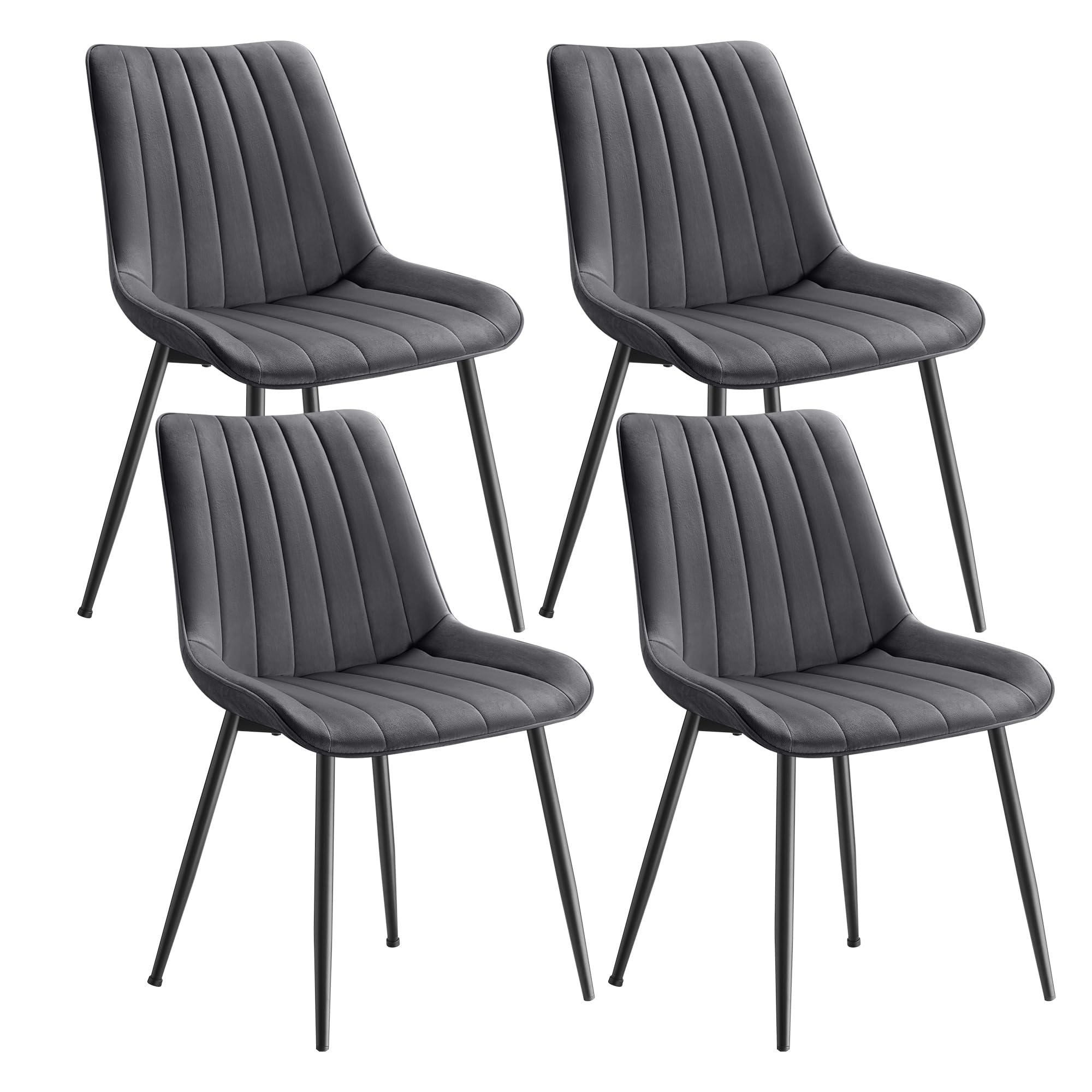 songmics-esszimmerst-hle-4er-set-samt-grau-tintenschwarz-ldc090g54 image 1
