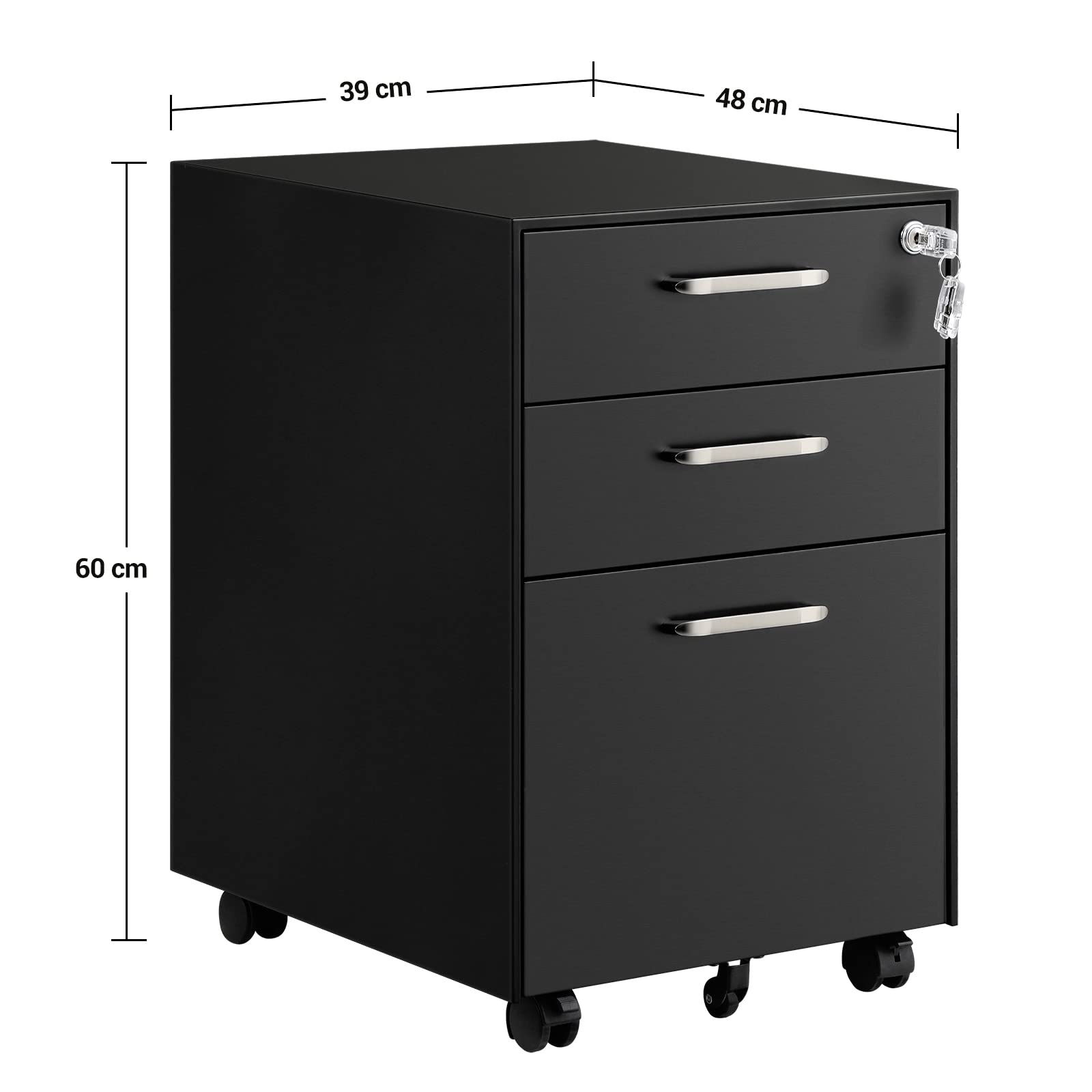 songmics-rollcontainer-stahl-schwarz-mit-3-schubladen-ofc010b01 image 3