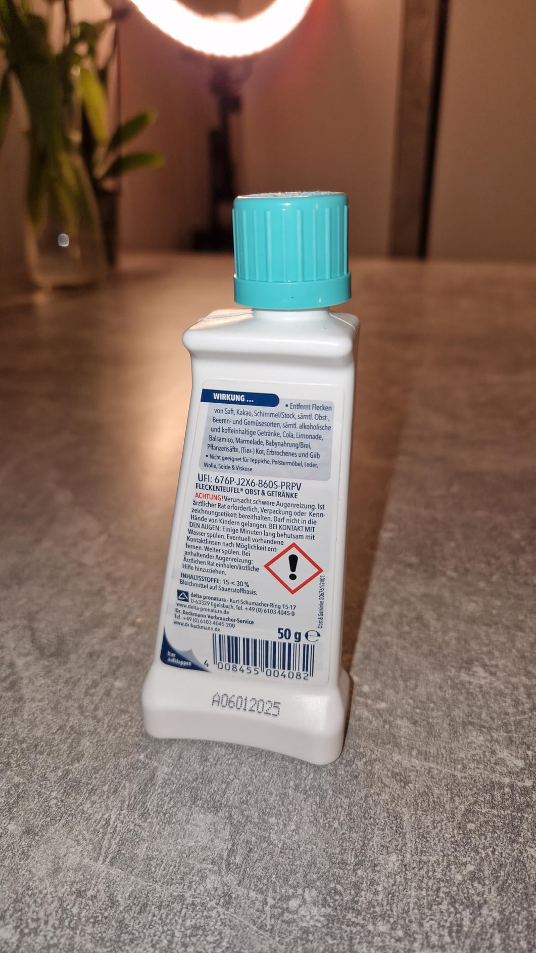 Blaubeerfleck weg wie Wunder