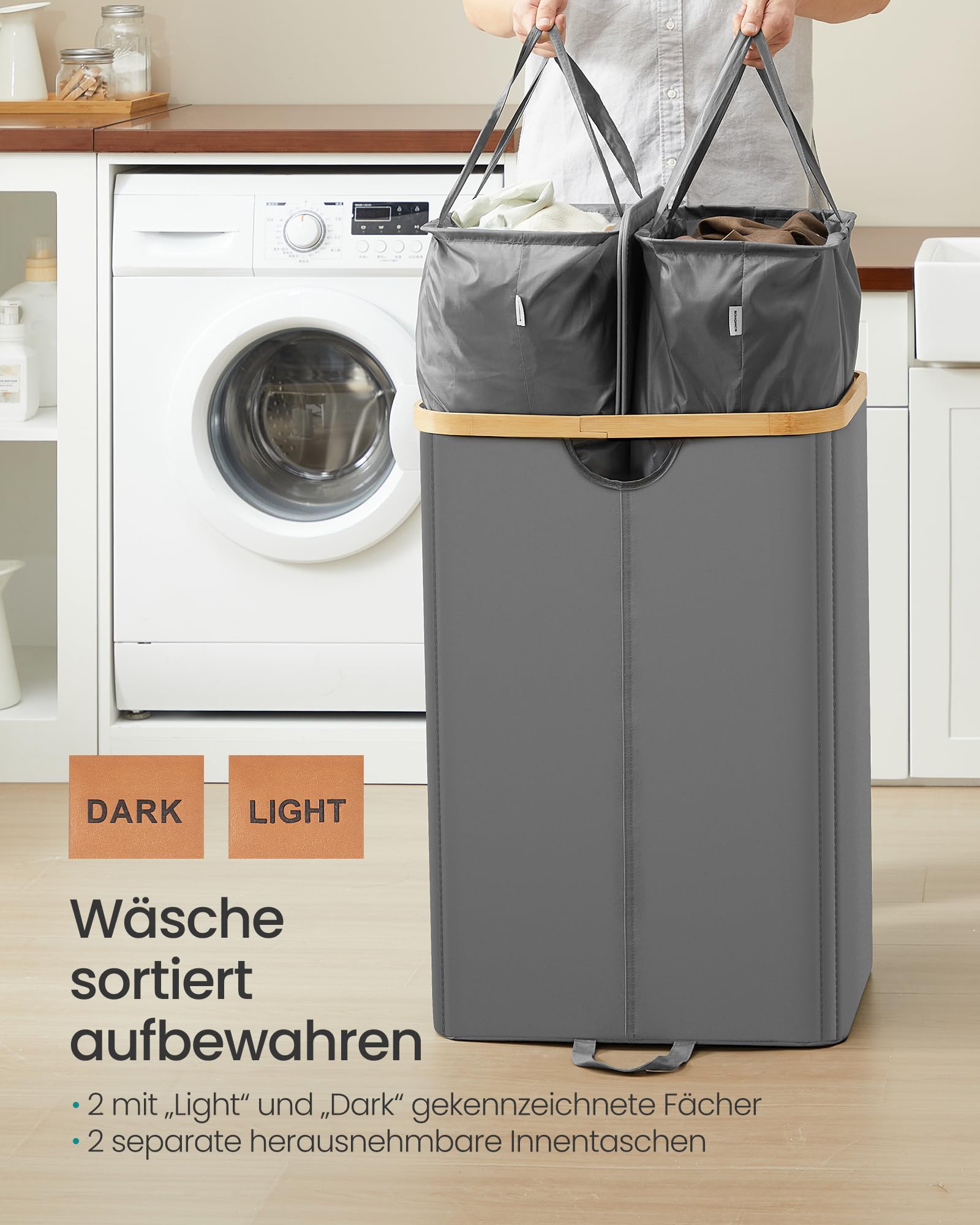 songmics-w-schekorb-2-f-cher-150-liter-mit-deckel-schiefergrau-naturbeige-lcb523 image 5