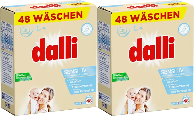 dalli-sensitiv-vollwaschmittel-pulver-2-x-3-12-kg-96-ladungen image 1