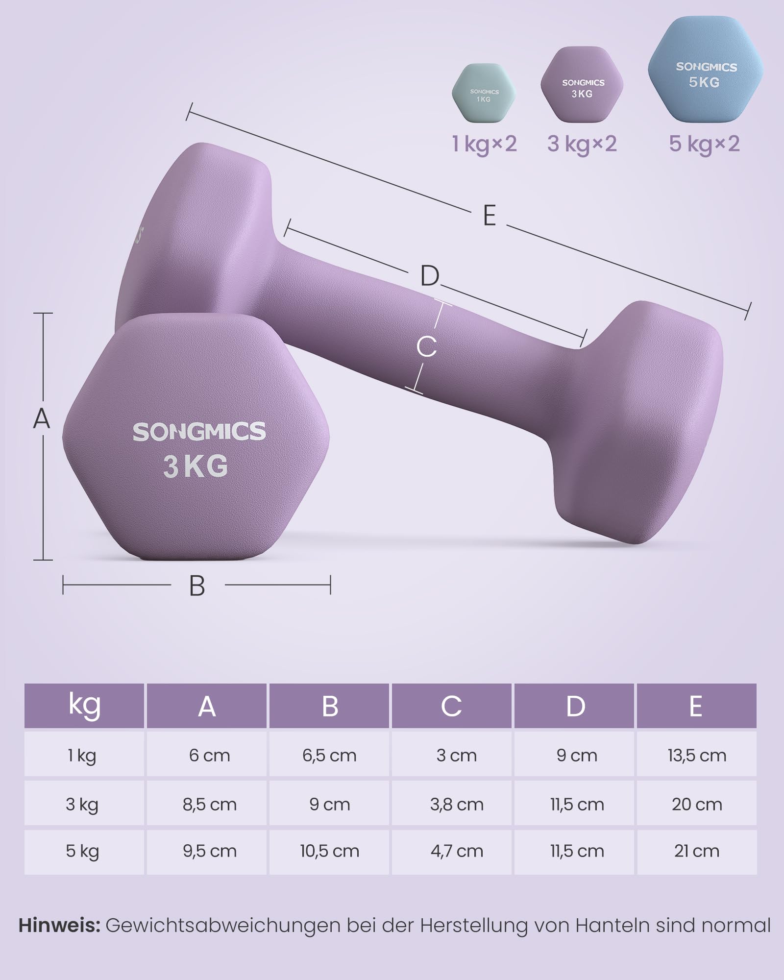 songmics-hexagon-kurzhantel-set-6-teilig-2x-1-3-5-kg-mit-hantelst-nder image 8