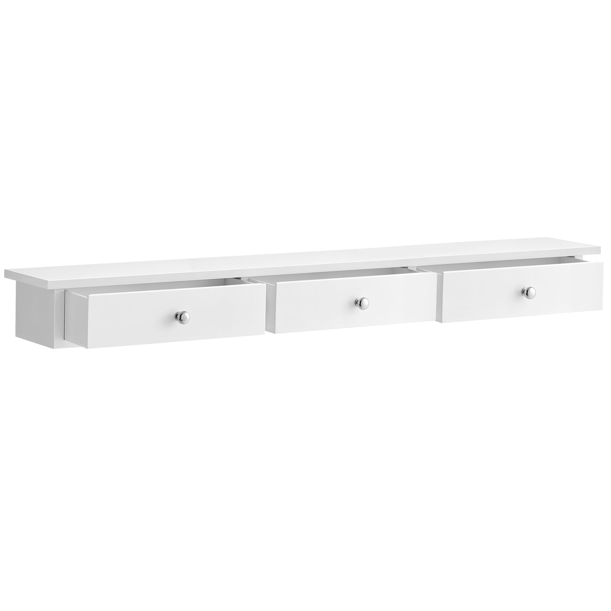 songmics-wandregal-wei-mit-3-schubladen-80cm-lws085w01 image 1