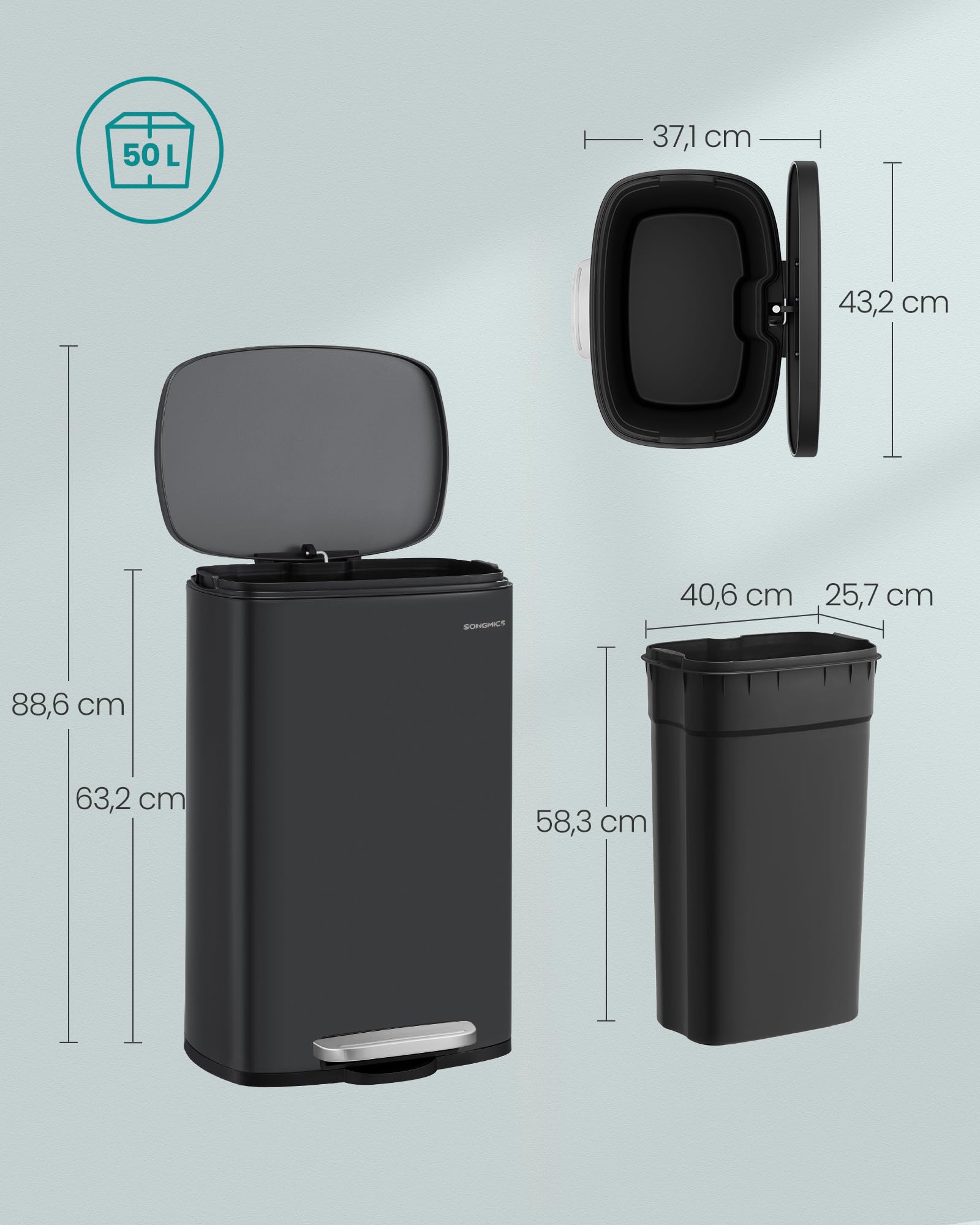 songmics-m-lleimer-k-che-treteimer-stahl-50-liter-schwarz-ltb050b02 image 6