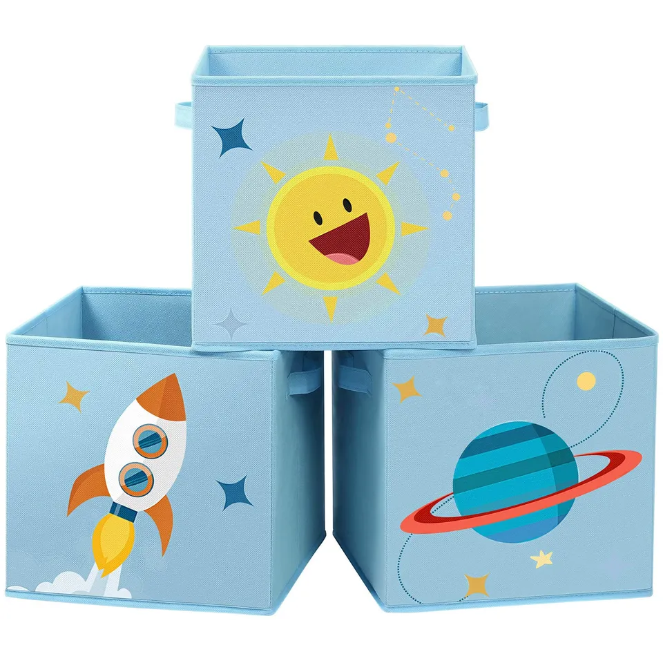 songmics-aufbewahrungsbox-rfb001b03-3er-set-30x30x30-cm-weltall-blau image 1