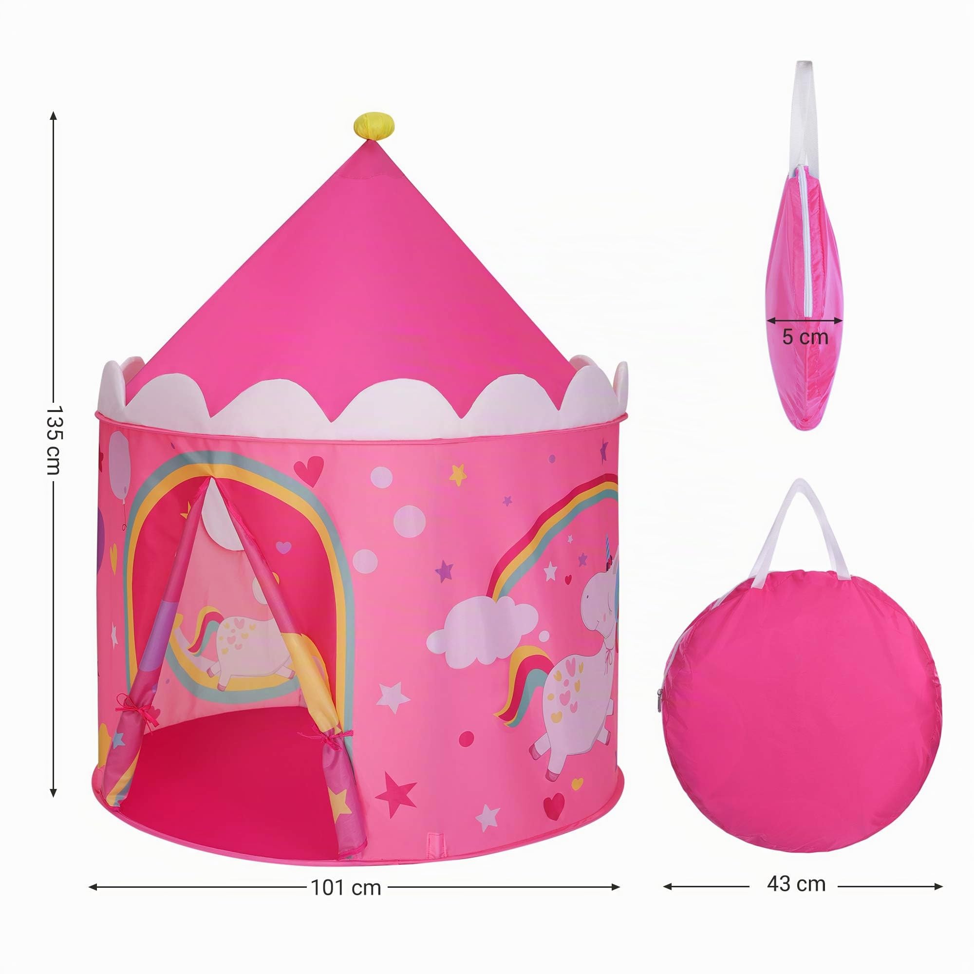 songmics-spielzelt-lpt04py-pink-gelb-prinzessinnenschloss-101x135-cm image 6