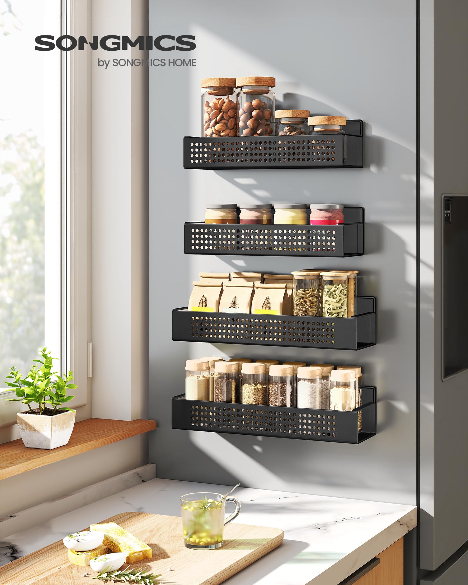 songmics-kcs061b01-gew-rzregal-magnetisch-4er-set-schwarz image 2