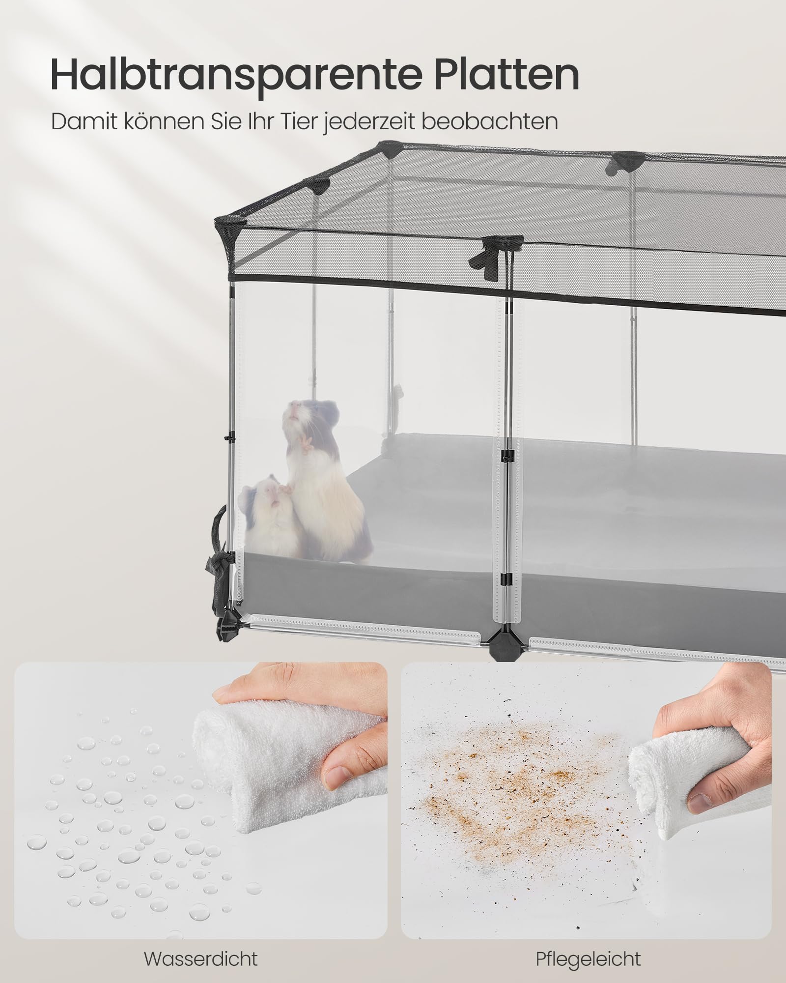 songmics-kleintiergehege-lpc016w01-144-x-74-x-57-cm-wolkenwei-halbtransparent image 4