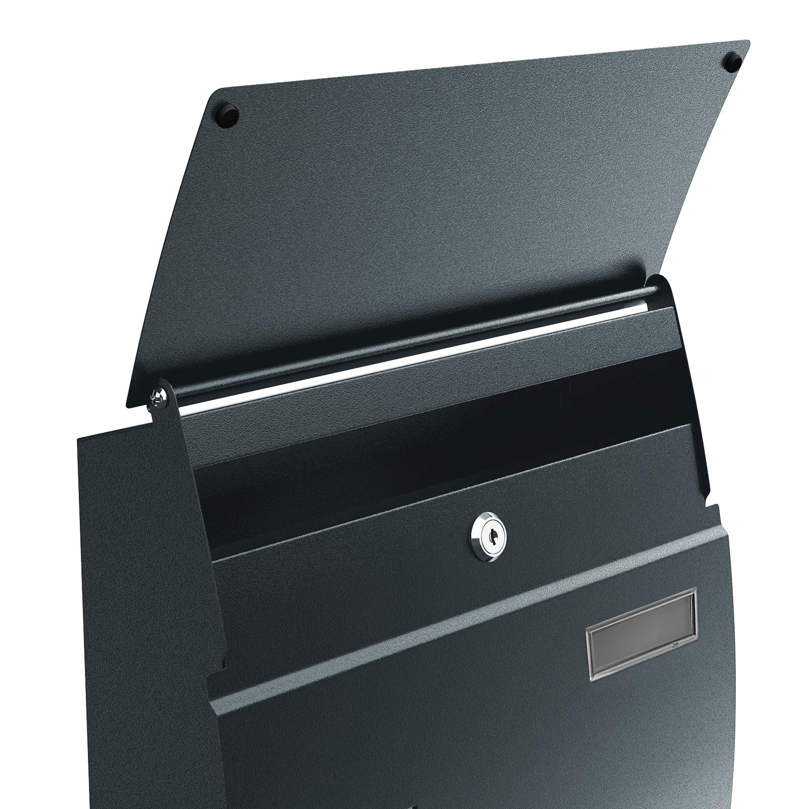 songmics-wandbriefkasten-gmb030g02-grau-anthrazit-mit-sichtfenster image 7