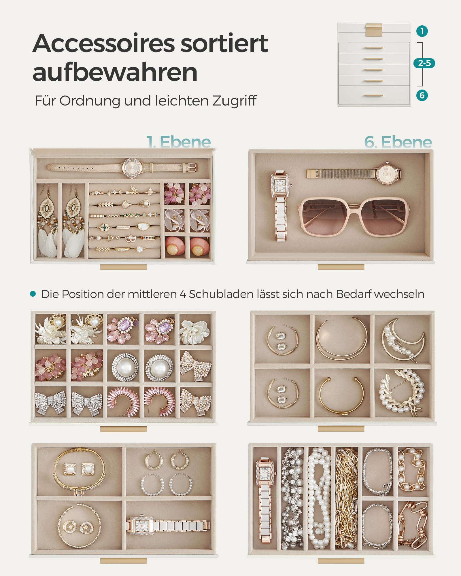 songmics-gisella-schmuckk-stchen-6-ebenen-glasdeckel-wolkenwei-golden-jbc171w01 image 3