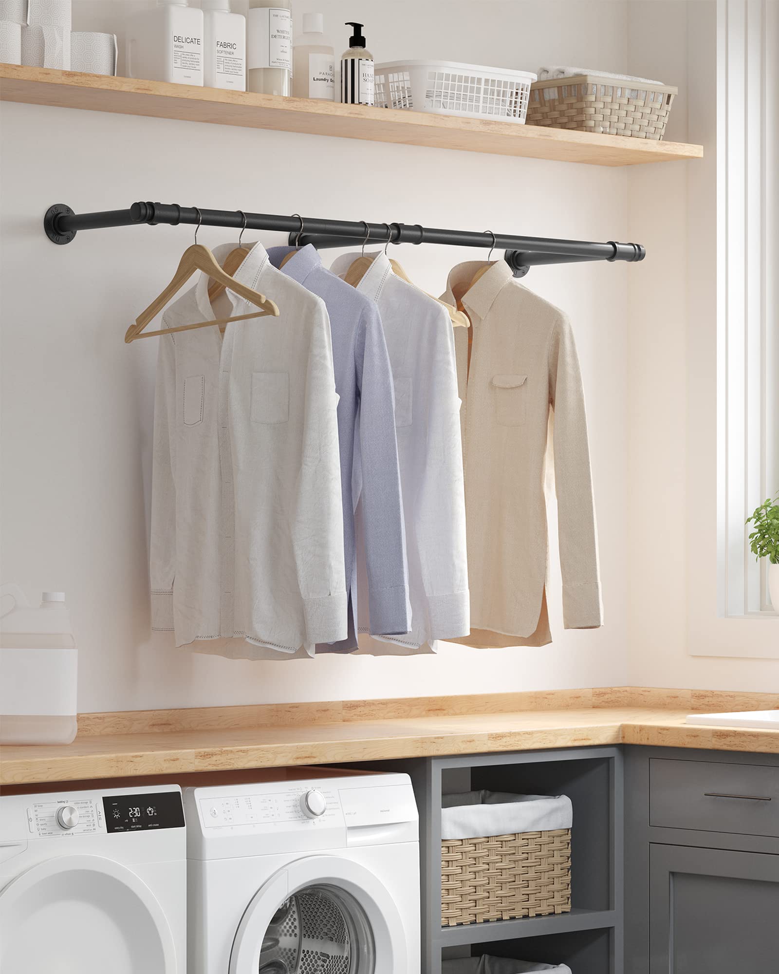 songmics-wand-kleiderstange-hsr104b01-170-cm-68-kg-schwarz image 3