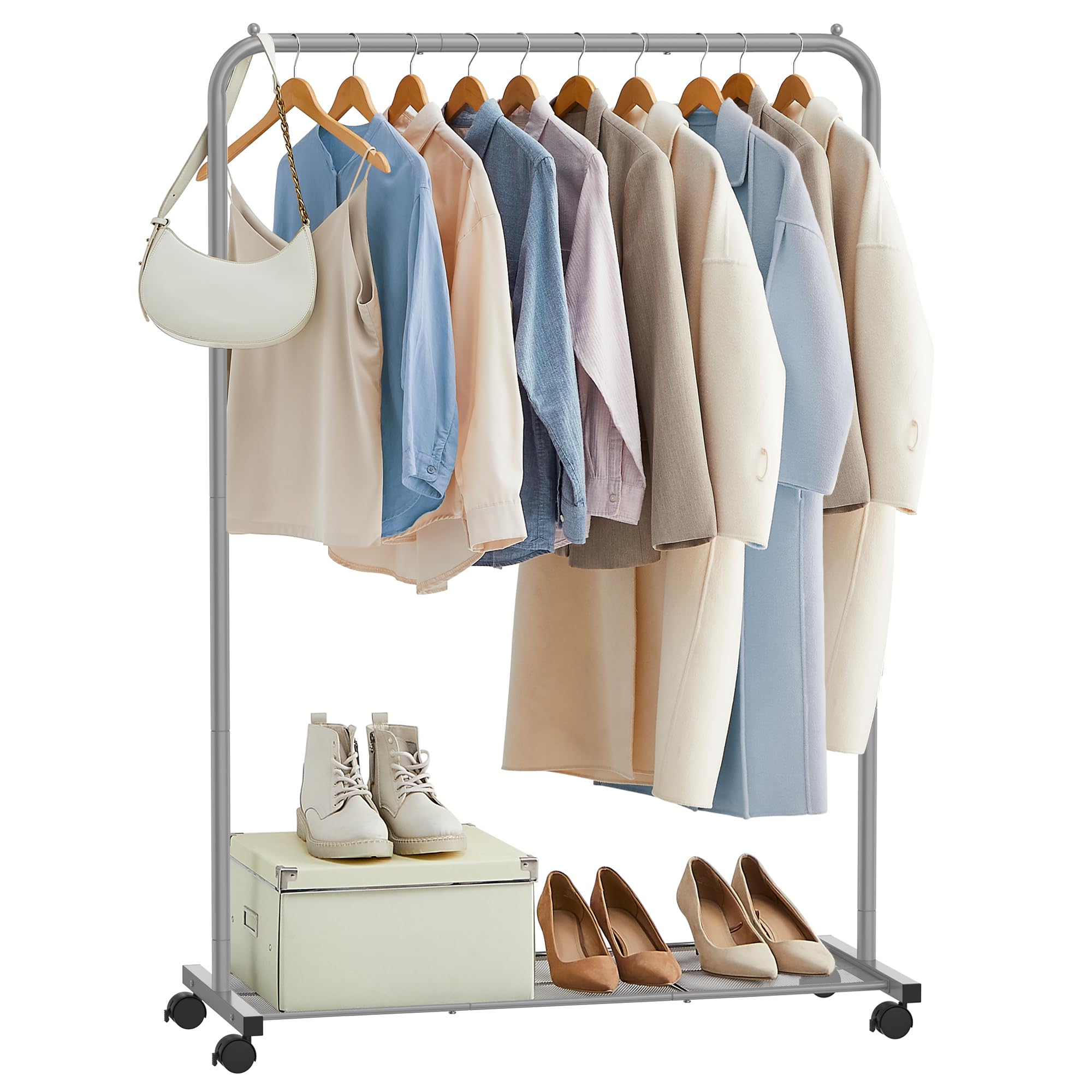 songmics-kleiderst-nder-auf-rollen-91-cm-grau-40-kg-hsr025g01 image 1