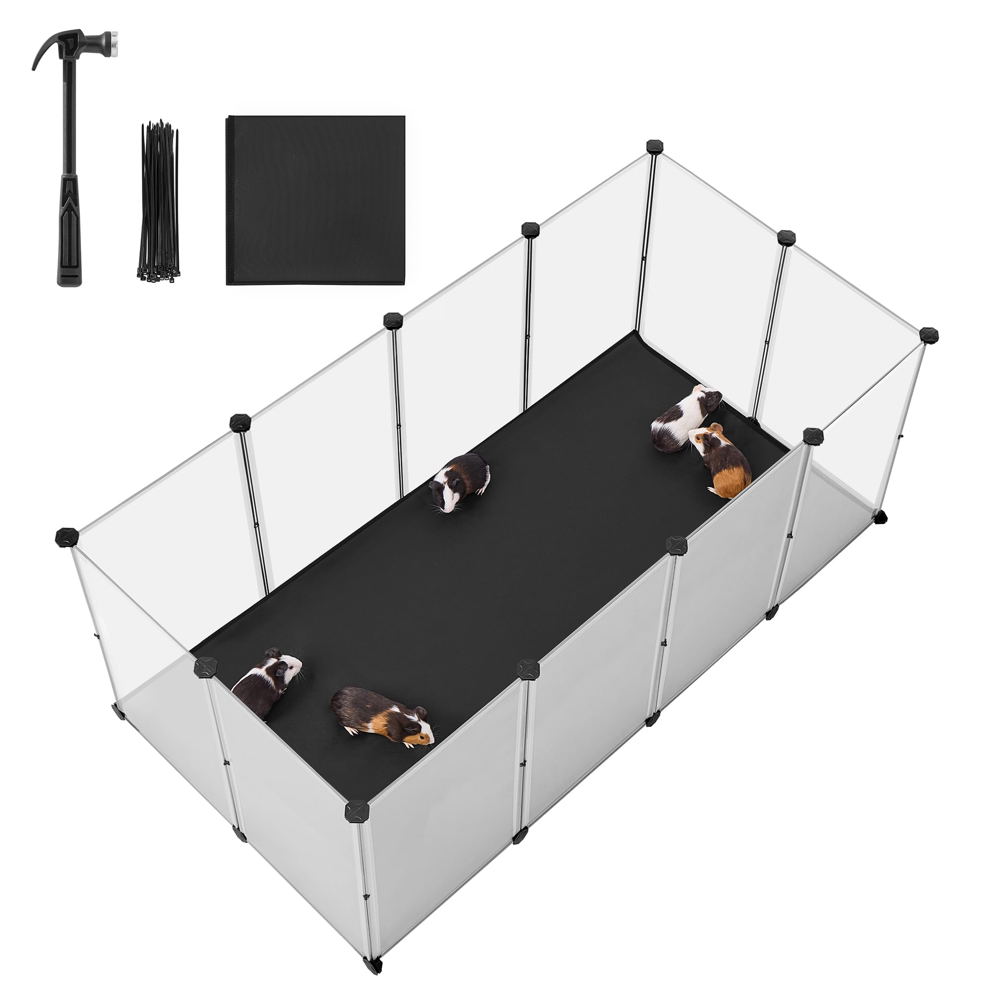 songmics-kleintiergehege-mit-bodenplatten-125-x-63-x-42-cm-f-r-hamster-kaninchen image 8