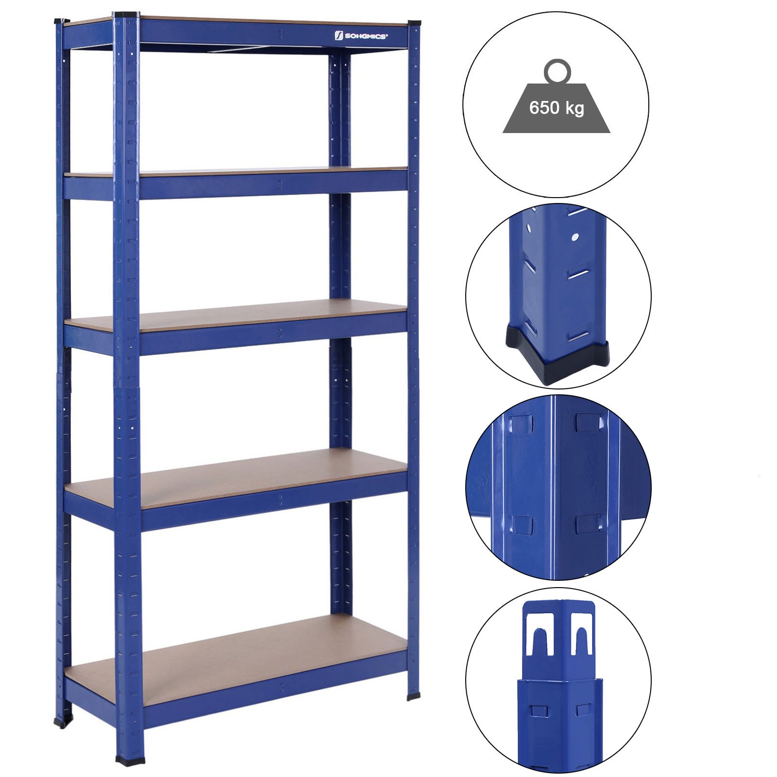 songmics-schwerlastregal-2er-set-150-cm-glr60q-blau image 7