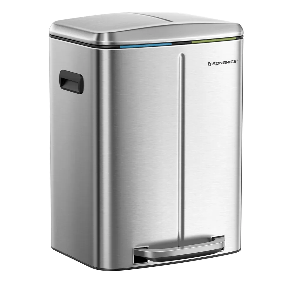 songmics-m-lleimer-k-che-edelstahl-2x20l-mit-pedal image 1