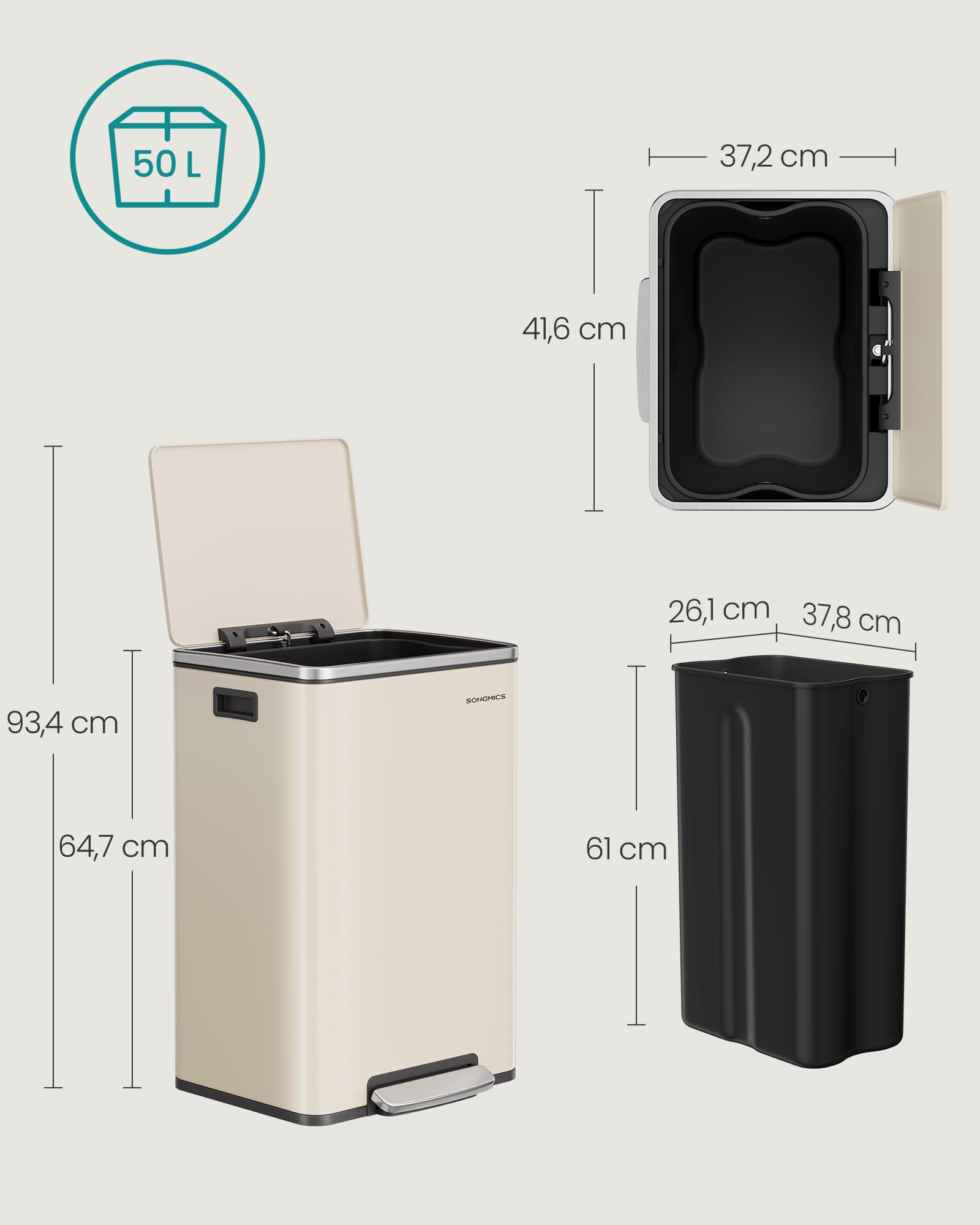 songmics-ltb595a02-m-lleimer-50-l-mit-pedal-stahl-cremefarben image 4
