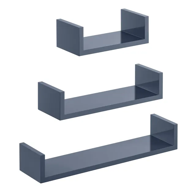 songmics-h-ngeregal-lws66gy-3er-set-u-form-grau-gl-nzend-30-45-60-cm image 1