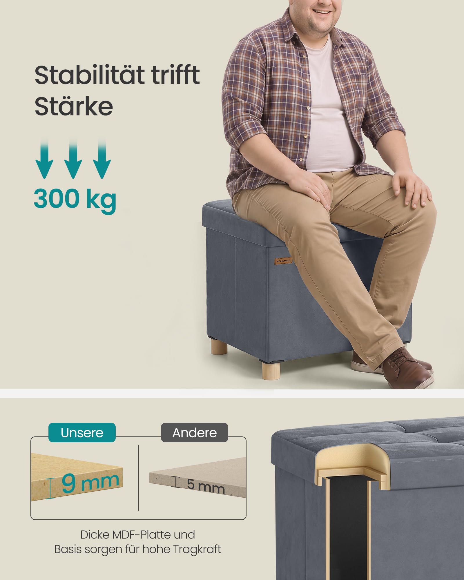 songmics-sitzbank-mit-stauraum-37-l-faltbarer-hocker-38-x-38-x-40-cm image 5