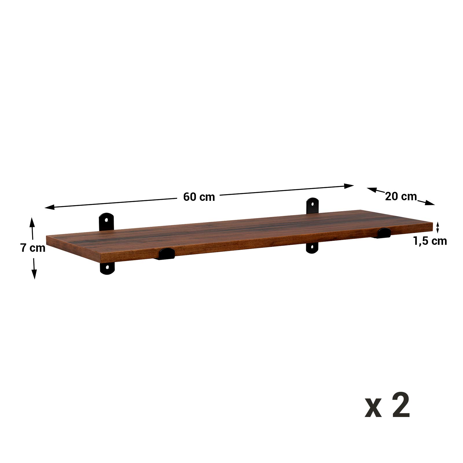 songmics-wandregale-lws04nb-2er-set-schweberegale-60-x-20-x-7-cm-braun-schwarz image 3