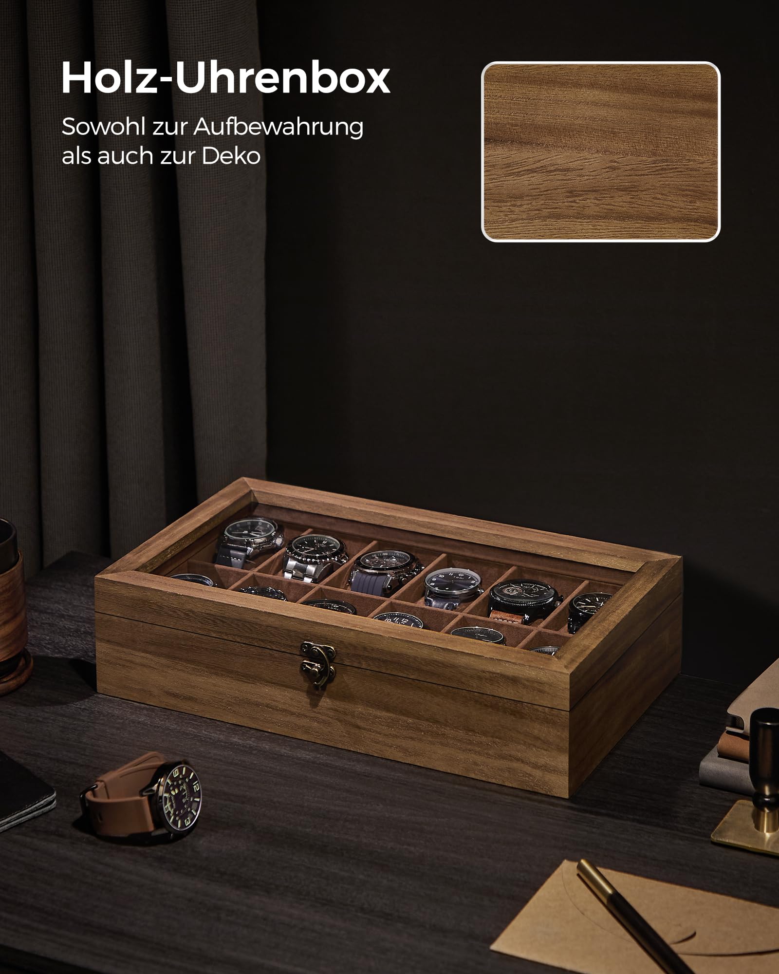 songmics-uhrenbox-12-f-cher-massivholz-mit-glasdeckel-uhrenkasten-f-r-zifferblat image 6