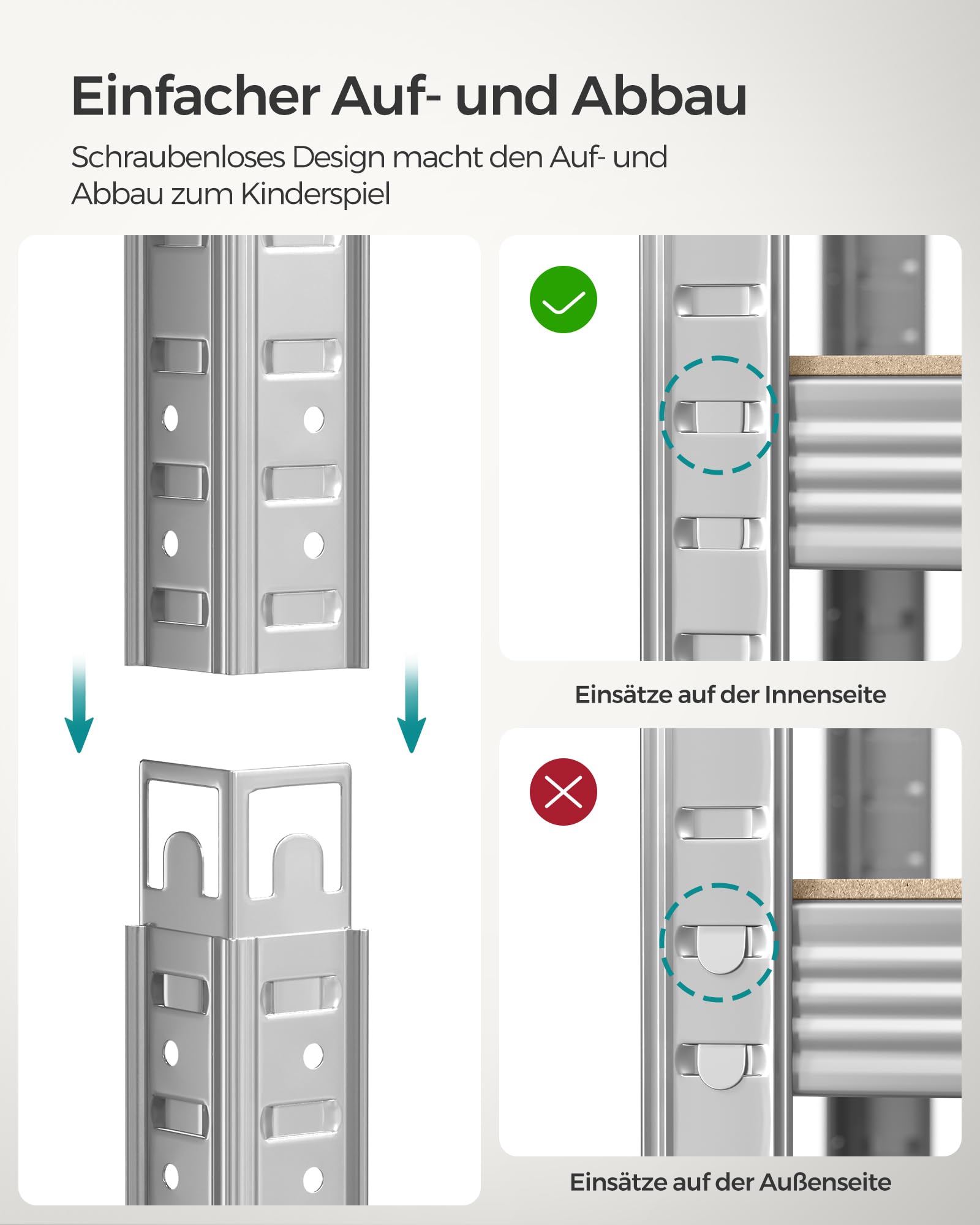 songmics-schwerlastregal-2er-set-40-x-90-x-180-cm-silbern-glr040e02 image 6