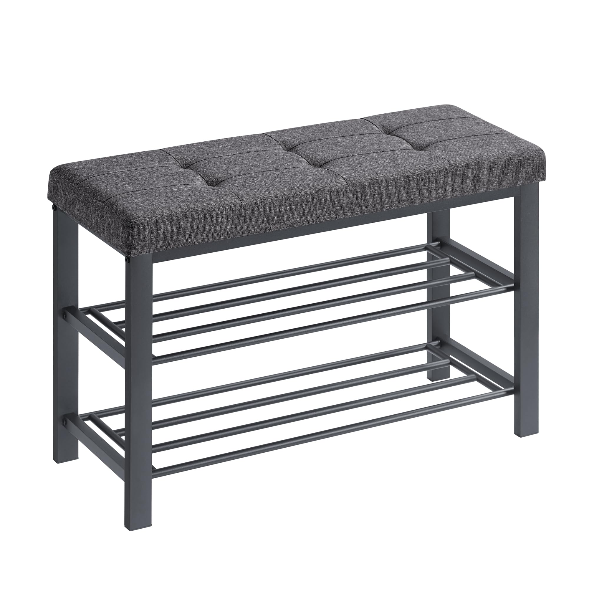 songmics-schuhbank-mit-3-ebenen-sitzpolster-leinen-metallrahmen-bis-200-kg image 1