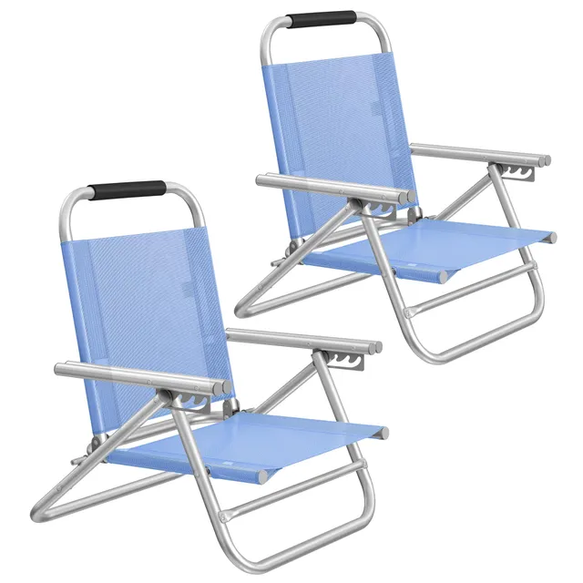 songmics-strandstuhl-tragbarer-klappstuhl-4-stufig-verstellbar-mit-armlehnen-3 image 1