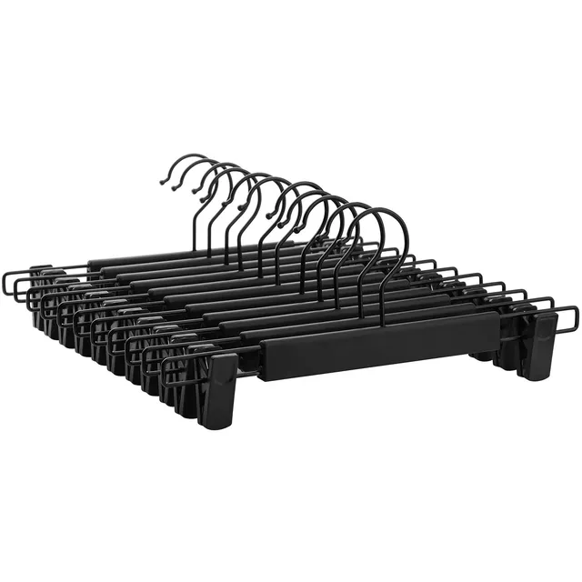 songmics-hosenb-gel-12er-set-crp02bk12-35-cm-schwarz-premium-kunststoff-mit-clip image 1