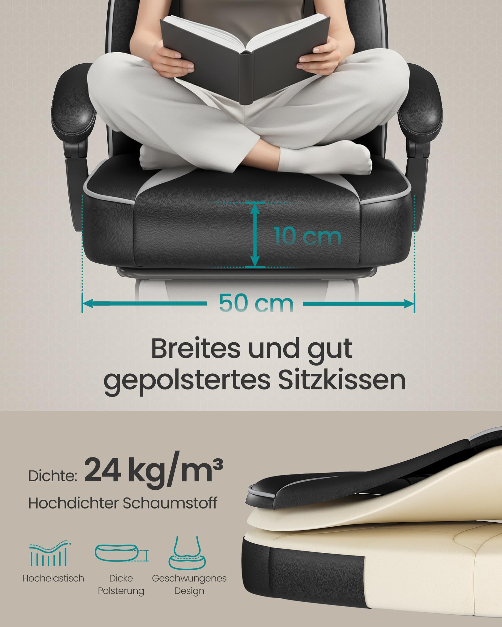 songmics-gaming-stuhl-b-rostuhl-mit-fu-st-tze-bis-150-kg-tintenschwarz-taubengra image 5