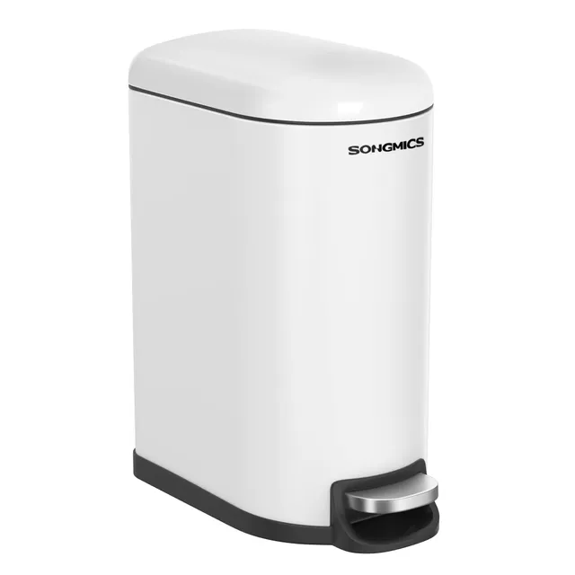 songmics-kosmetikeimer-10-liter-m-lleimer-bad-mit-deckel-softclose image 1