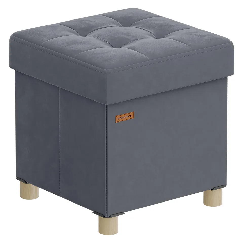 songmics-sitzbank-mit-stauraum-37-l-faltbarer-hocker-38-x-38-x-40-cm image 1