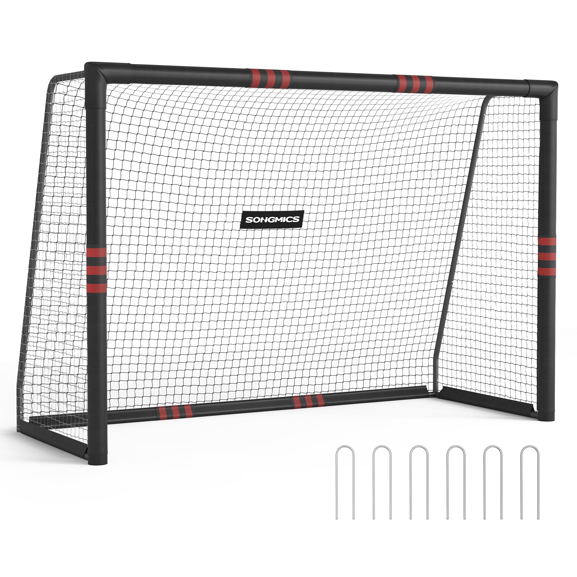 songmics-fu-balltor-outdoor-stahlrohre-pe-netz-garten-strand-2 image 1