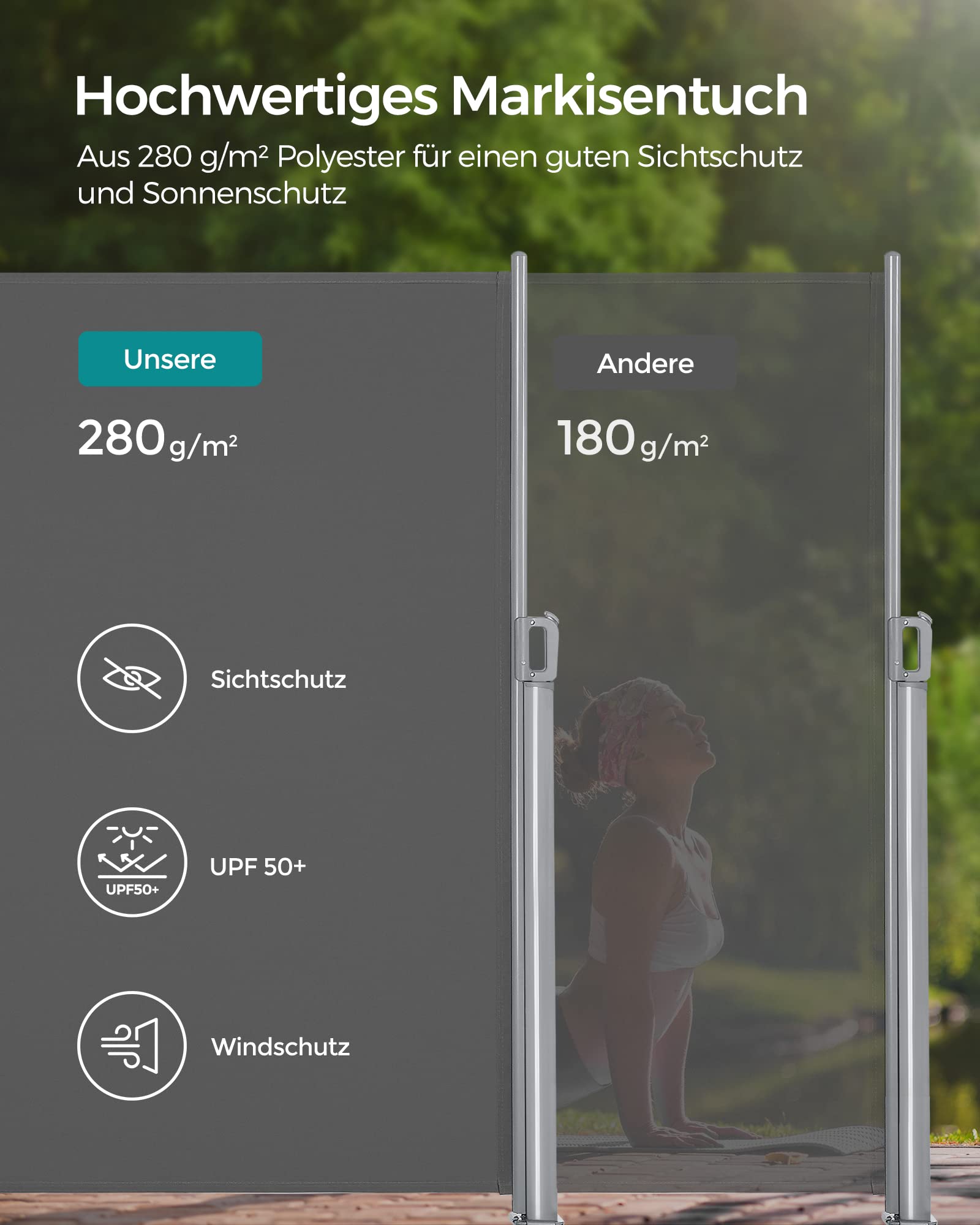 songmics-alu-seitenmarkise-ausziehbar-200-x-400-cm-anthrazit-gsa204g01 image 4