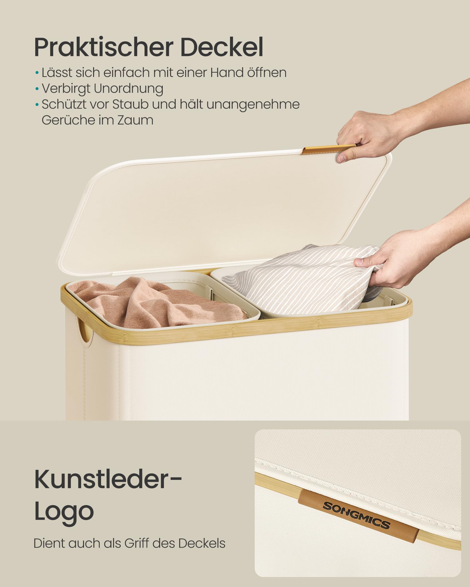 songmics-w-schekorb-mit-deckel-150-l-2-f-cher-bambusrahmen image 4