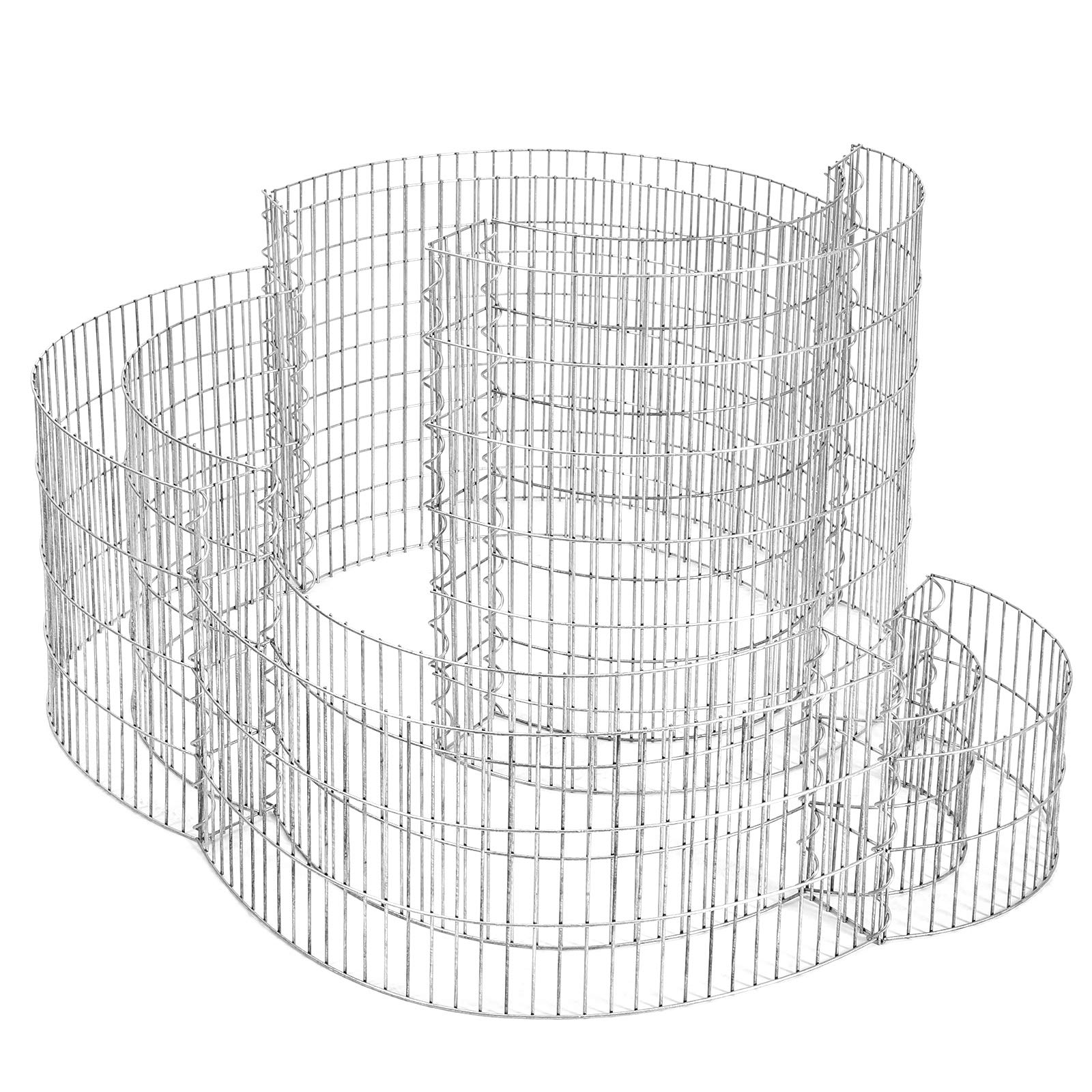 songmics-gabione-ggb562-schneckenform-110-x-110-x-60-cm image 1