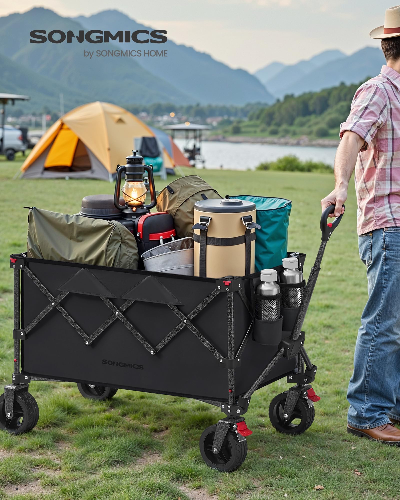 songmics-bollerwagen-gfw115b01-faltbar-150-l-bis-150-kg-tintenschwarz image 2