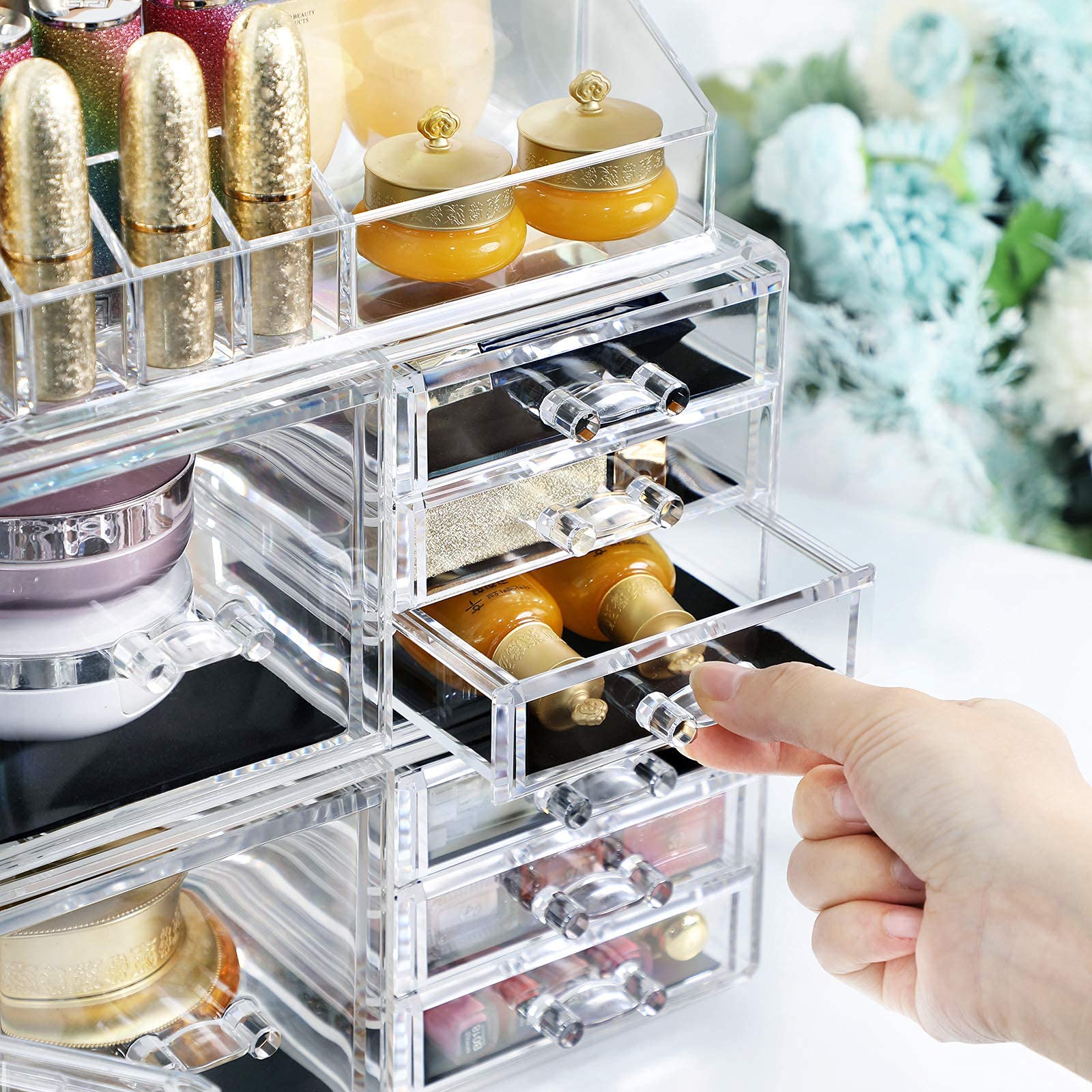 songmics-make-up-organizer-xxl-4in1-jka017tp-transparent-11-schubladen-15-f-cher image 6