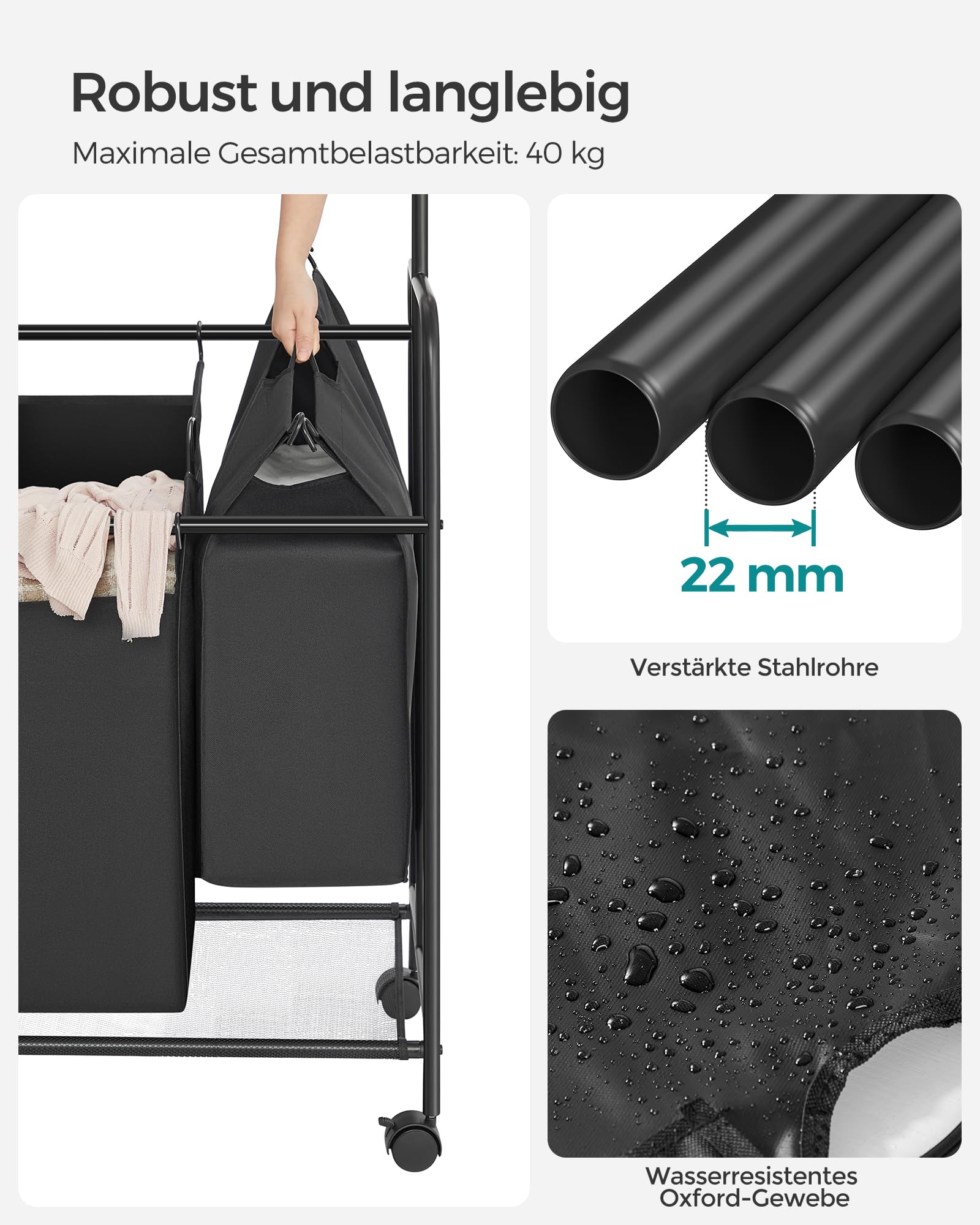 songmics-w-schesortierer-4x50-l-mit-rollen-schwarz-rls44b image 7
