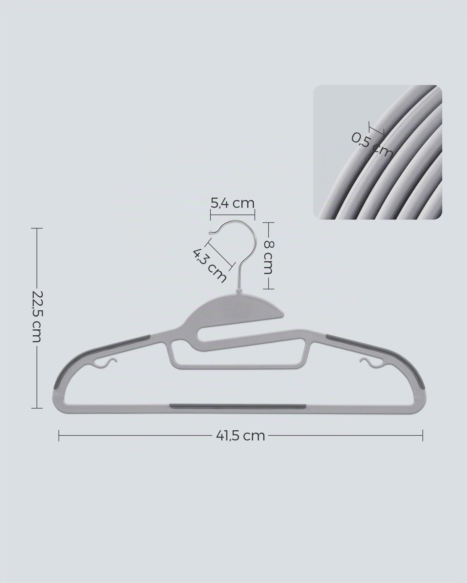 songmics-kleiderb-gel-kunststoff-20er-set-41-5-cm-grau-crp41g image 5