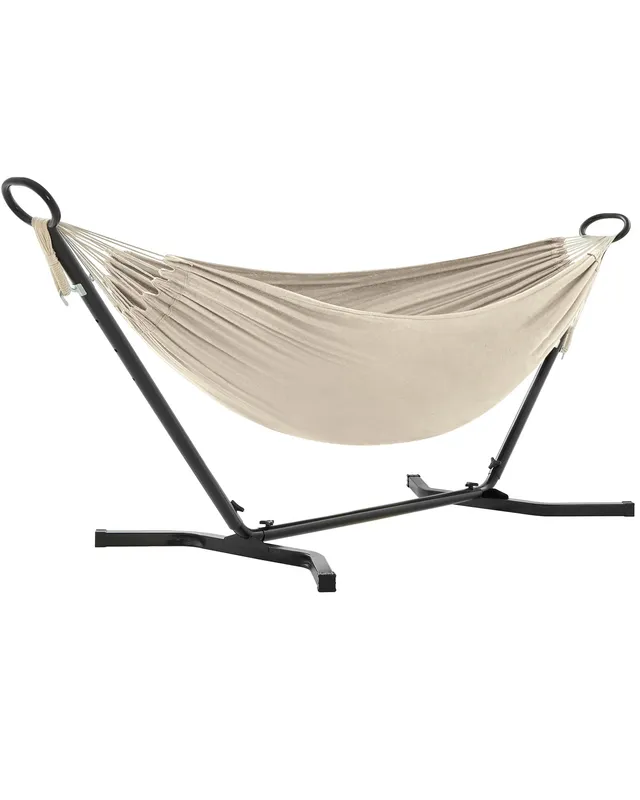songmics-ghs001m01-h-ngematte-mit-gestell-210-x-150-cm-beige-schwarz image 1