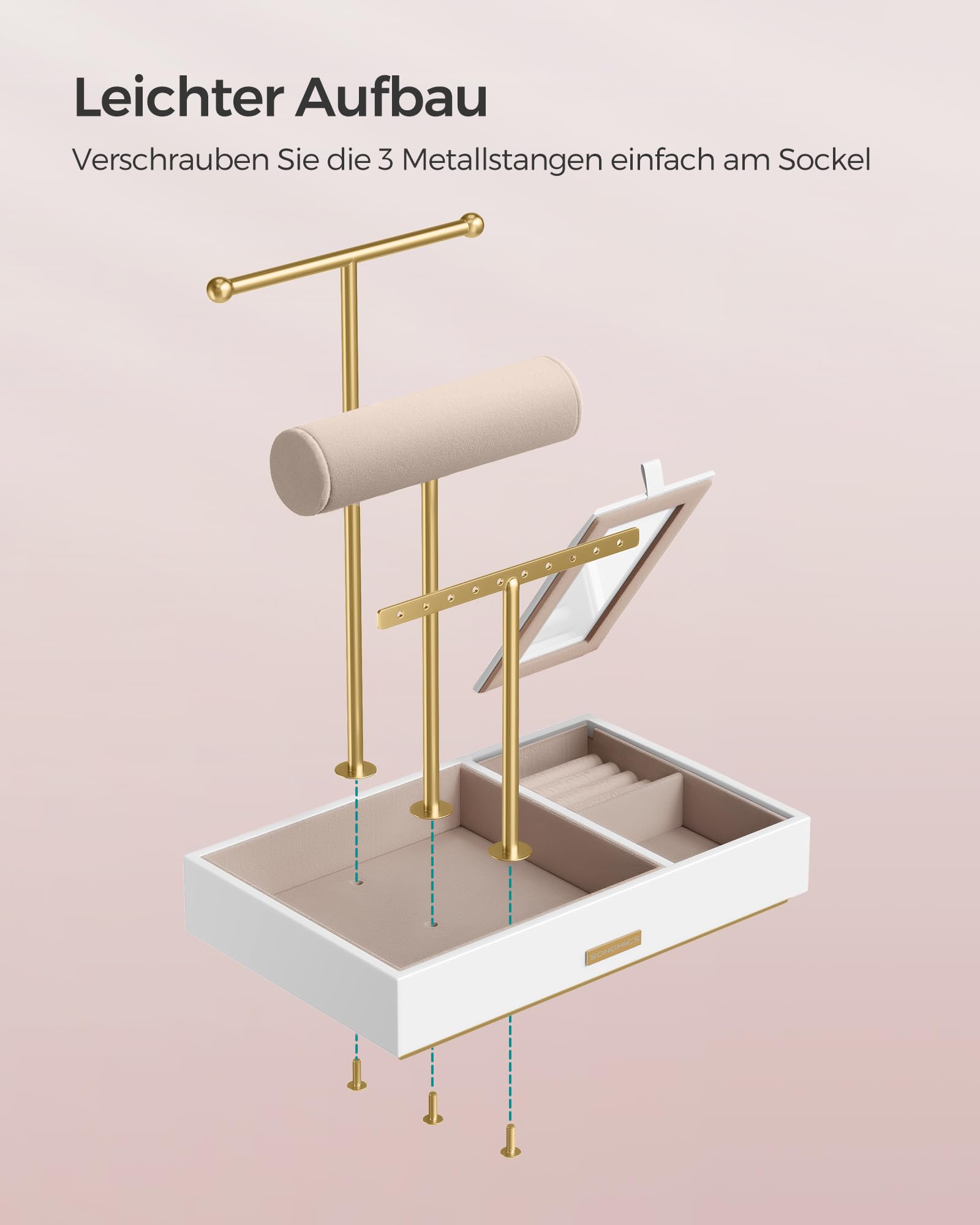 songmics-jjs022w01-schmuckst-nder-mit-spiegel-schmuckhalter-wei-goldfarben image 7