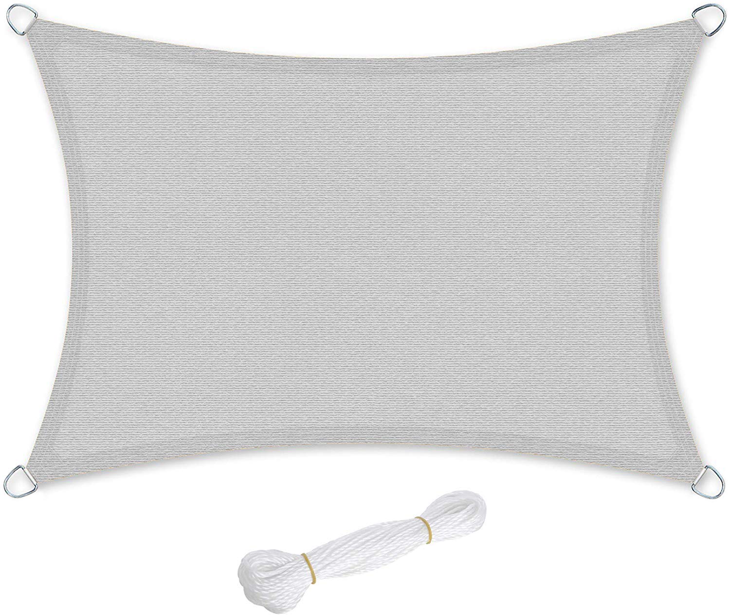 songmics-gss35qy-sonnensegel-3x5-m-rechteckig-hellgrau-hdpe image 1