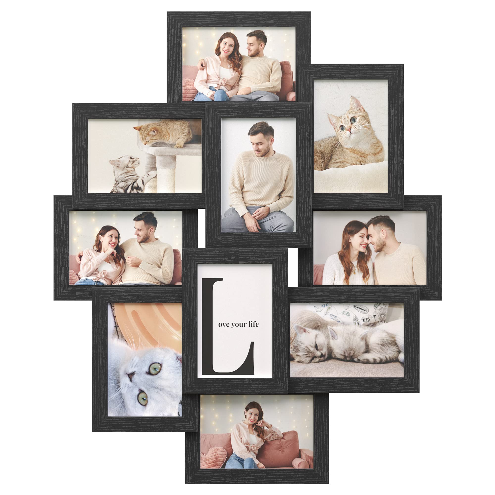 songmics-bilderrahmen-collage-rpf25wt-4x-10x15-cm-wandmontage-wei-mit-glas image 8