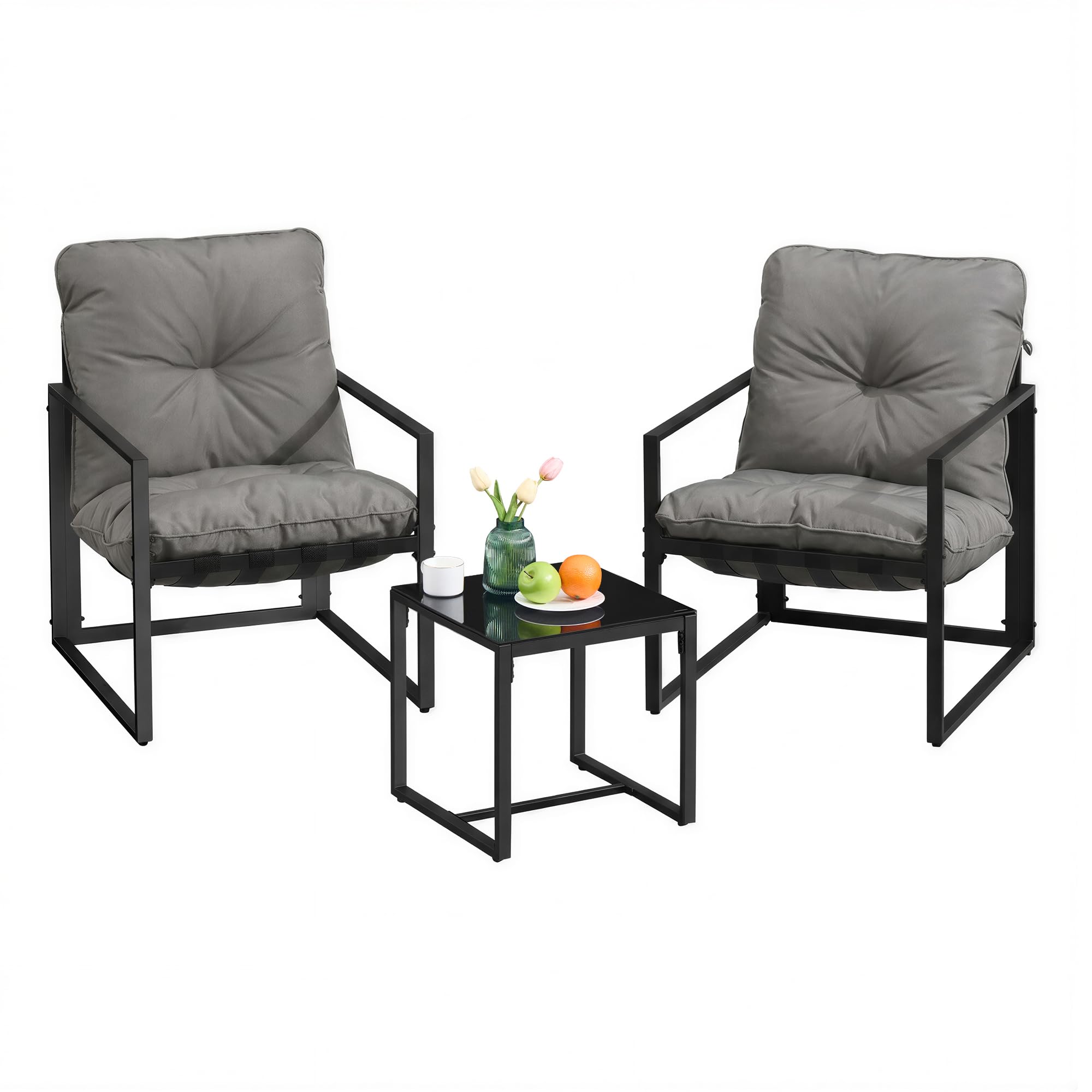 songmics-gartenm-bel-set-ggf039gz01-3-teilig-grau-2-st-hle-tisch-mit-kissen image 1