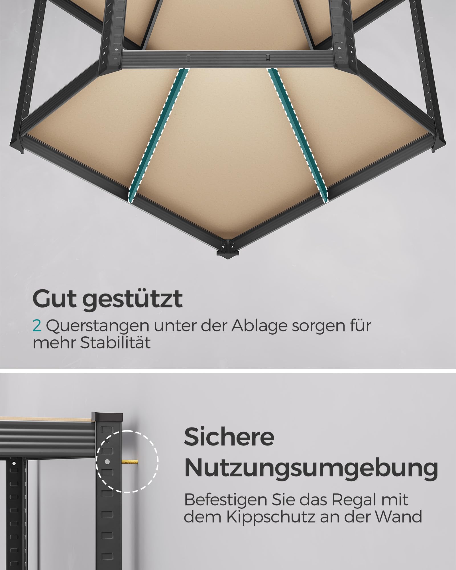 songmics-eckregal-set-glr070b03-schwerlastregal-5-ebenen-160x160x180-cm-tintensc image 6