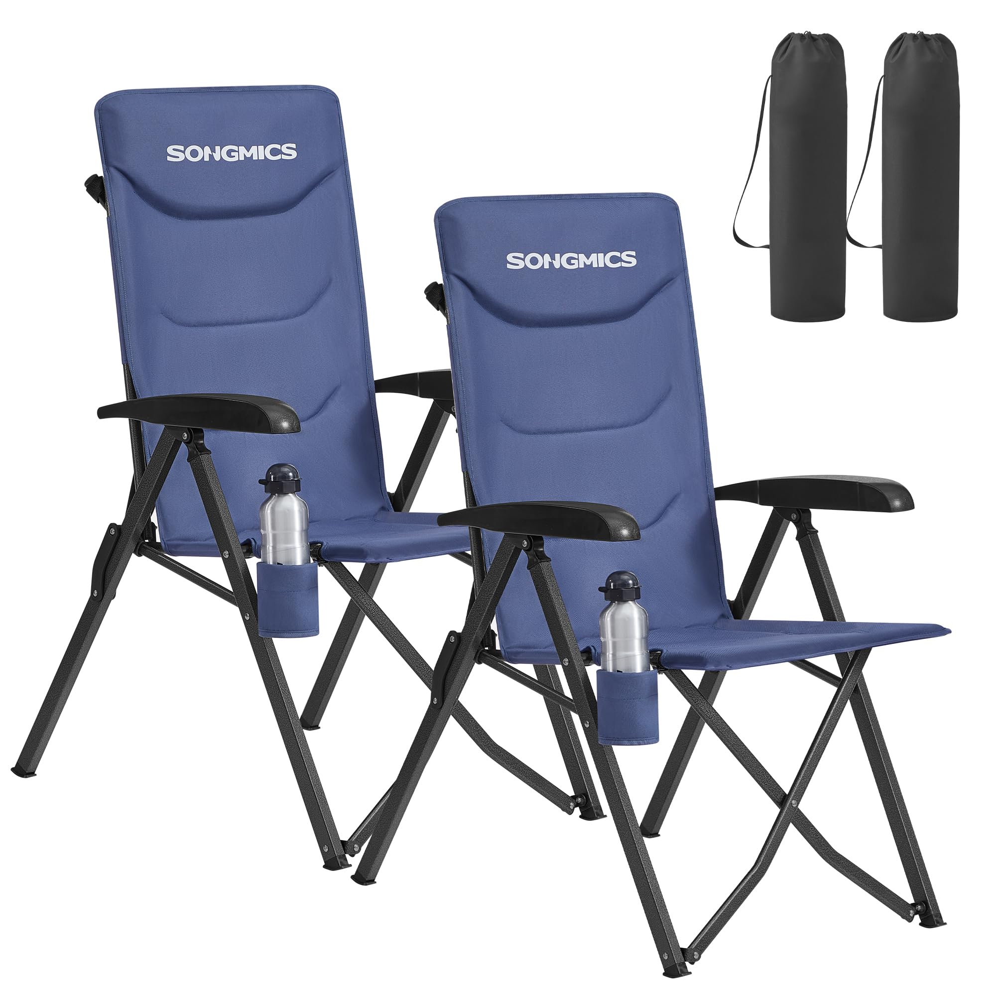 songmics-campingstuhl-faltbar-gcb015gz01-erwachsene-95-150-verstellbar-grau image 8
