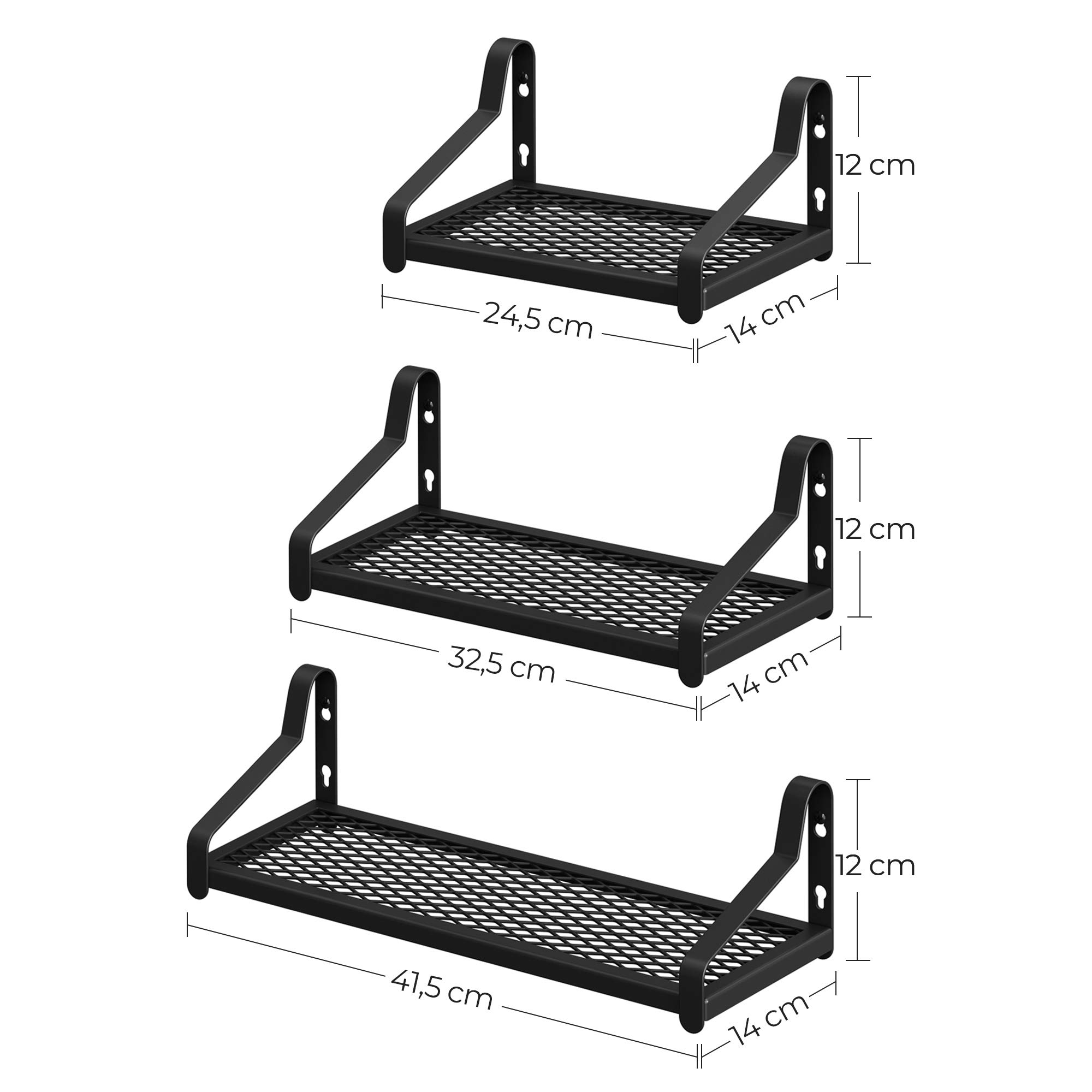 songmics-wandregale-lfs031b01-3er-set-metall-industrial-schwarz image 3